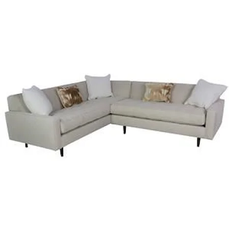 Contemporary 2-Piece Sectional Sofa 